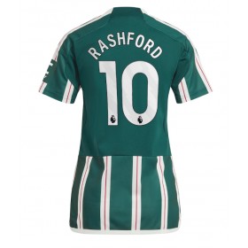 Manchester United Marcus Rashford #10 Borta Kläder Dam 2023-24 Kortärmad